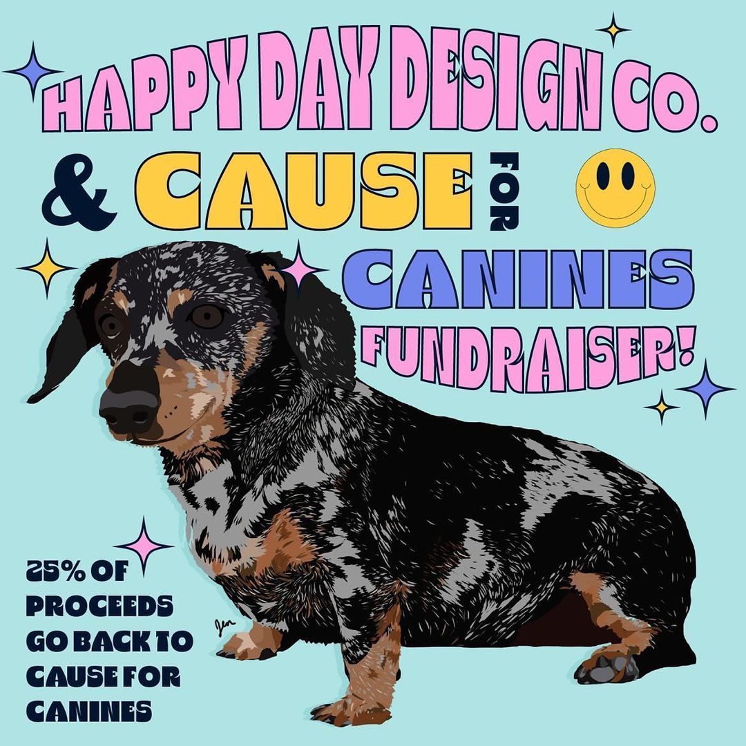 ⭐️ Need the perfect Christmas gift? We've got you covered! We are thrilled to announce the return of our Happy Day Design Co. Fundraiser! ⭐️ 

🎅🏻 Happy Day Design Co. is an Orlando based design studio and shop using creativity to inspire joy and empowerment. Going on from November 29th - December 10th, Cause for Canines will receive 25% of all fundraiser orders!

🎅🏻 Get a custom portrait of your pup created just for you! Plus Happy Day Design Co. is now offering newly designed ornaments with your pups name on it! ➡️ Link in our bio to the order form!

⭐️ For portraits: Fill out the order form with the specifics you would like in your portrait, upload a good quality photo of your pup and the design will be created from there! The cost per portrait is $35 and this cost includes: the portrait on 8x10 quality cardstock and the shipping fees. A standard portrait includes one pet. If you would like additional pets included, the cost for each additional pet in your portrait is $10. 

⭐️ For ornaments: Fill out the order form with your ornament specifics. The cost per ornament is $15. Ornament color options are: clear, blue, red and gold glitter and each ornament includes a white ribbon for hanging. Each ornament can only include one pet name.

🎅🏻 If you have any questions about the fundraiser please let us know. Thank you for supporting a small business and Cause for Canines through your purchase! Be sure to check out Happy Day Design Co. at https://www.happydaydesign.co!