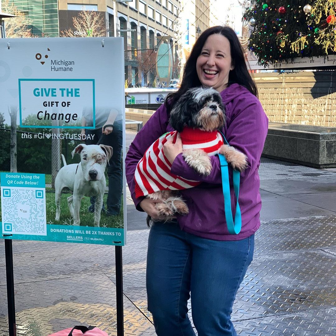 Our team is downtown at Campus Martius right now. Visit our Facebook Page around noon to watch our <a target='_blank' href='https://www.instagram.com/explore/tags/GivingTuesday/'>#GivingTuesday</a> Facebook live to learn more about the work we do every day.