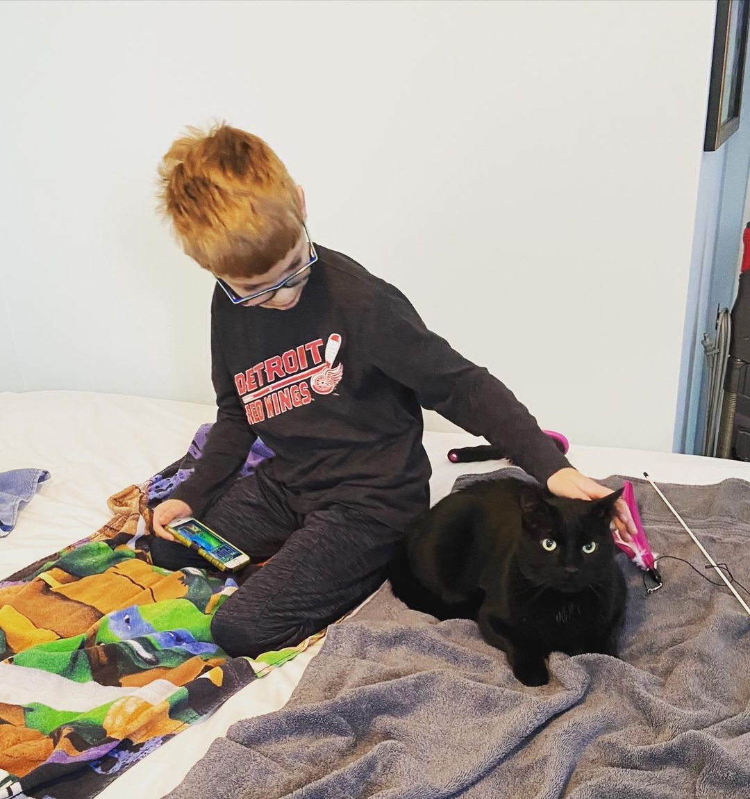 Good morning! ☀️ Starting our Monday off announcing that Binx went to his forever home this weekend! 🥳 He is obviously the most content kitty with his new forever family. ❤️

<a target='_blank' href='https://www.instagram.com/explore/tags/cherrylandhumanesociety/'>#cherrylandhumanesociety</a> <a target='_blank' href='https://www.instagram.com/explore/tags/adoptcherryland/'>#adoptcherryland</a> <a target='_blank' href='https://www.instagram.com/explore/tags/adoptdontshop/'>#adoptdontshop</a> <a target='_blank' href='https://www.instagram.com/explore/tags/catsofinstagram/'>#catsofinstagram</a> <a target='_blank' href='https://www.instagram.com/explore/tags/foreverhome/'>#foreverhome</a> <a target='_blank' href='https://www.instagram.com/explore/tags/happycat/'>#happycat</a> <a target='_blank' href='https://www.instagram.com/explore/tags/happycatclub/'>#happycatclub</a> <a target='_blank' href='https://www.instagram.com/explore/tags/adoptedcat/'>#adoptedcat</a> <a target='_blank' href='https://www.instagram.com/explore/tags/family/'>#family</a> <a target='_blank' href='https://www.instagram.com/explore/tags/kiddos/'>#kiddos</a>