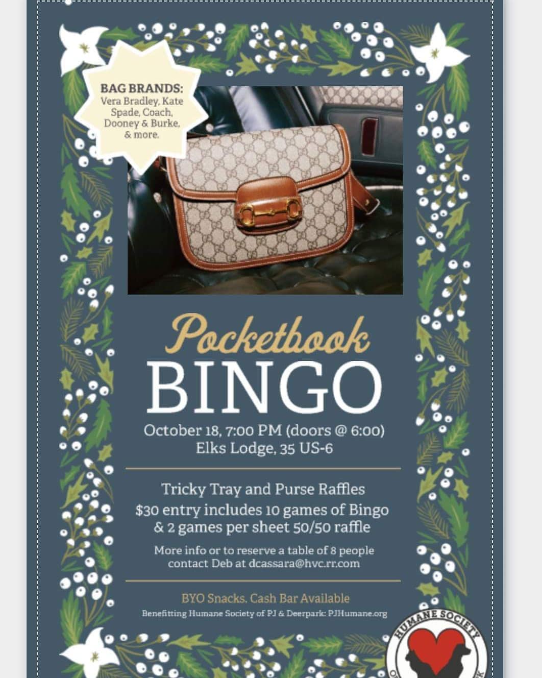 Pocketbook <a target='_blank' href='https://www.instagram.com/explore/tags/Bingo/'>#Bingo</a> <a target='_blank' href='https://www.instagram.com/explore/tags/Fundraiser/'>#Fundraiser</a> for @pjhumanesociety <a target='_blank' href='https://www.instagram.com/explore/tags/portjevisny/'>#portjevisny</a> <a target='_blank' href='https://www.instagram.com/explore/tags/portjervishumanesociety/'>#portjervishumanesociety</a> <a target='_blank' href='https://www.instagram.com/explore/tags/PJHumane/'>#PJHumane</a> <a target='_blank' href='https://www.instagram.com/explore/tags/helpushelpthem/'>#helpushelpthem</a>