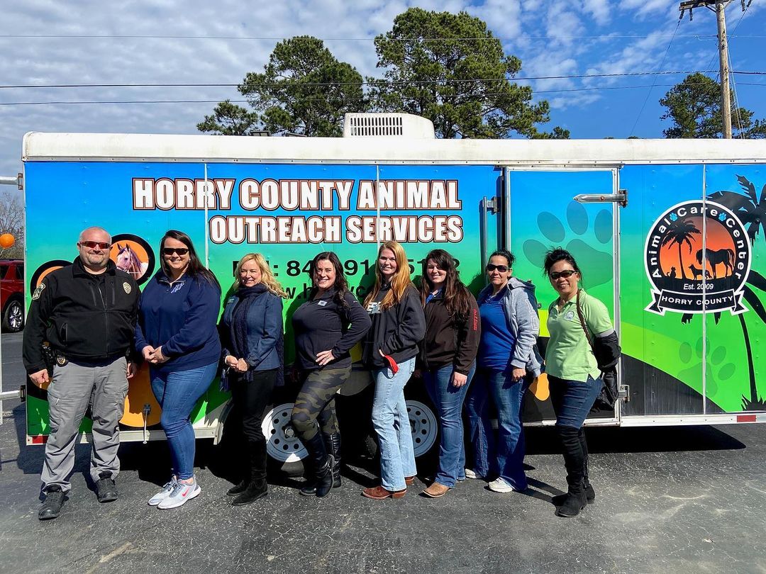 Shoutout to this awesome team who, with the help of community members, was able to clear the shelter last weekend at an adoption event. 🐾 Let’s keep the momentum going and get some more furbabies to their furever families! ❤️<a target='_blank' href='https://www.instagram.com/explore/tags/AdoptDontShop/'>#AdoptDontShop</a> <a target='_blank' href='https://www.instagram.com/explore/tags/HCACC/'>#HCACC</a> <a target='_blank' href='https://www.instagram.com/explore/tags/HorryCountyAnimalCareCenter/'>#HorryCountyAnimalCareCenter</a> <a target='_blank' href='https://www.instagram.com/explore/tags/AnimalAdoptions/'>#AnimalAdoptions</a> <a target='_blank' href='https://www.instagram.com/explore/tags/Adoptables/'>#Adoptables</a> <a target='_blank' href='https://www.instagram.com/explore/tags/AdoptionEvent/'>#AdoptionEvent</a> <a target='_blank' href='https://www.instagram.com/explore/tags/AnimalShelter/'>#AnimalShelter</a> <a target='_blank' href='https://www.instagram.com/explore/tags/ShelterLife/'>#ShelterLife</a> <a target='_blank' href='https://www.instagram.com/explore/tags/ACC/'>#ACC</a> <a target='_blank' href='https://www.instagram.com/explore/tags/TeamHorry/'>#TeamHorry</a>